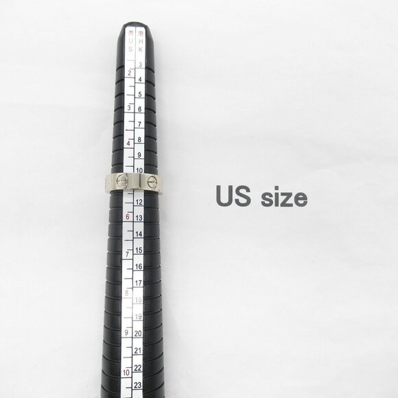 CARTIER 18k White Gold Love Ring - Picture 10 of 11